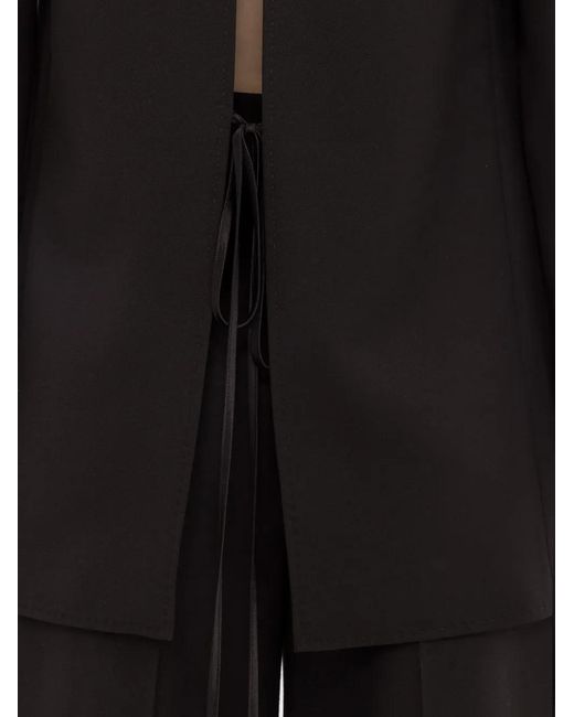 Nissa Black Blazer À Dos Ouvert