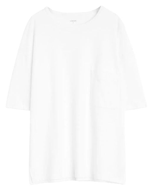 Lemaire White Boxy Ss T Shirt for men