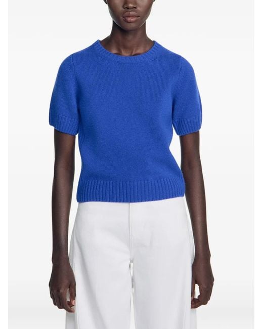 Sandro Blue Short-Sleeve T-Shirt