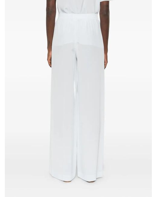 Joseph White Wide-Leg-Hose mit Bundfalten