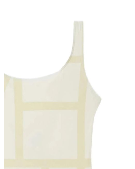 Totême  White Monogram Swimsuit