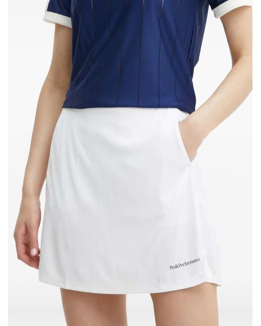 Peak Performance Blue Logo-Print Skort