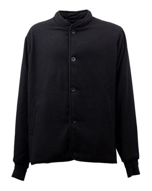Casey Casey Black Button-Fastening Collared Jacket for men