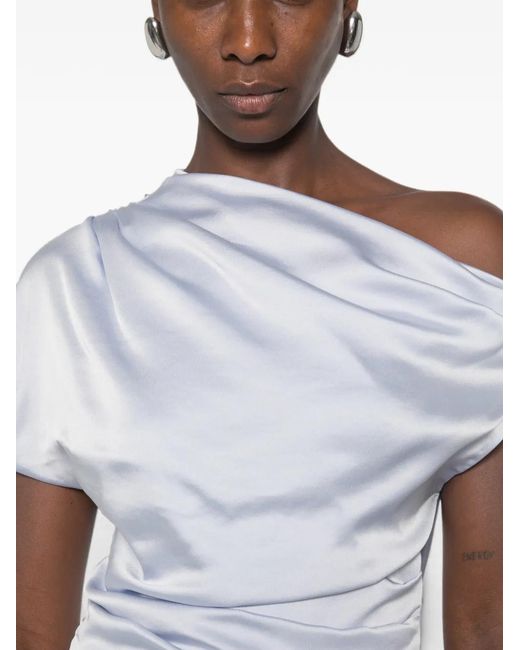 Jonathan Simkhai White One-Shoulder Midi Dress
