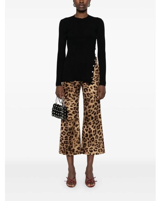 Rabanne Black Ribbed Sweater