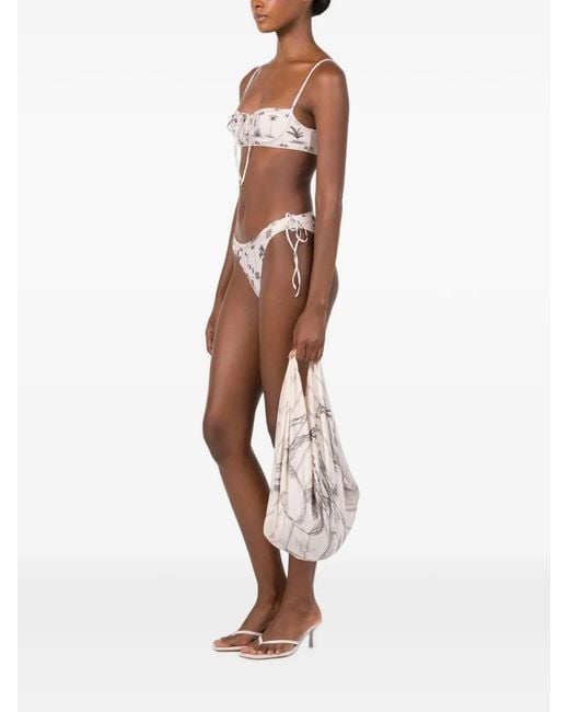 Agua Bendita White Ceiba Arena Horse-Print Scarf
