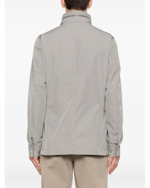 Moorer Gray Zip Jacket for men