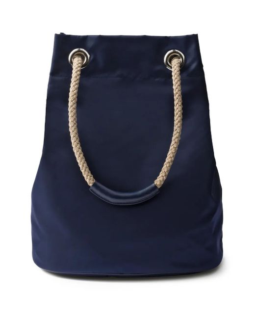 Prada Blue Medium Mariner Tote Bag for men