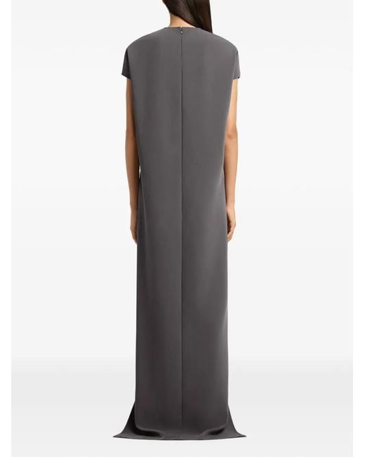 Courreges Gray Circle-Edged Maxi Dress