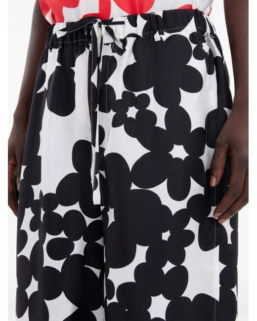 Marni Blue Floral-Print Shorts for men