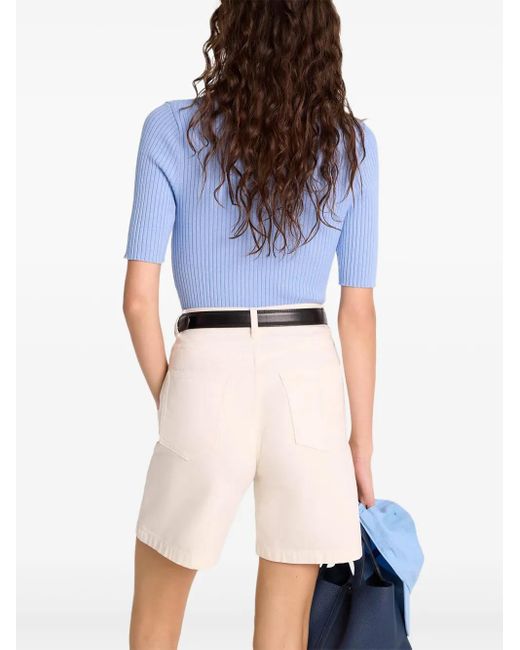 Polo Con Logo di Sporty & Rich in Blue
