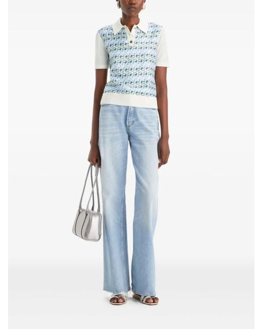 Tory Burch Blue Polo Shirts