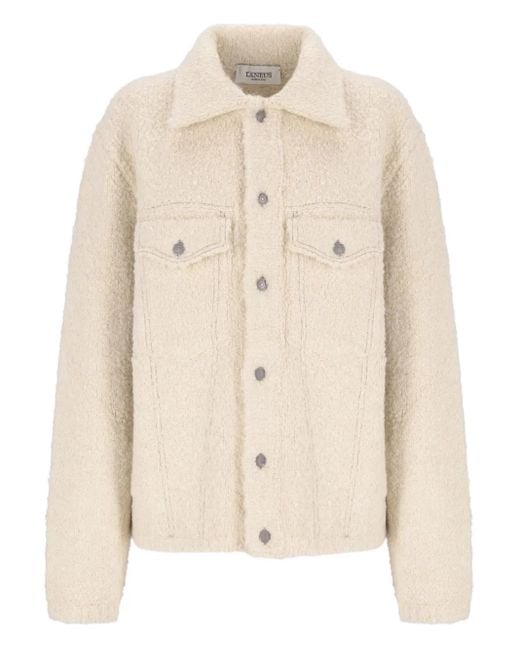 Chaqueta de punto con botones Laneus de color Natural