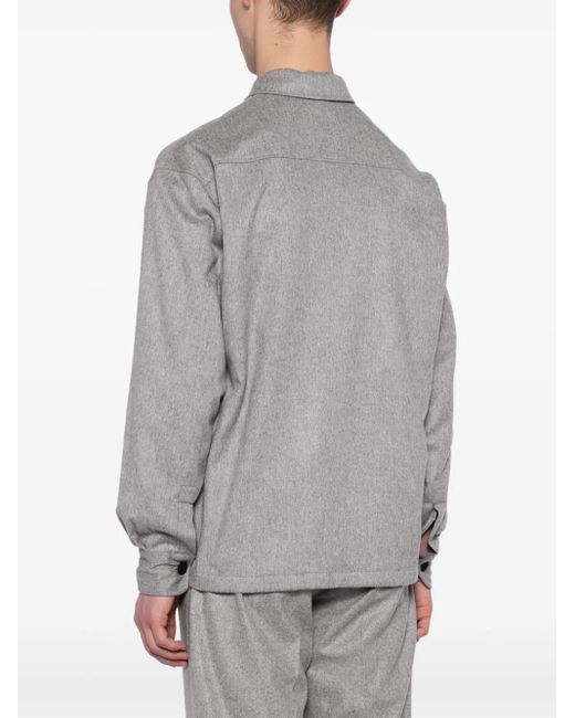 Kiton Hemd Aus Kaschmirfilzgemisch in Gray für Herren