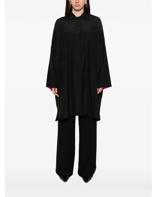The Row Black Birgit Button-Up Shirt