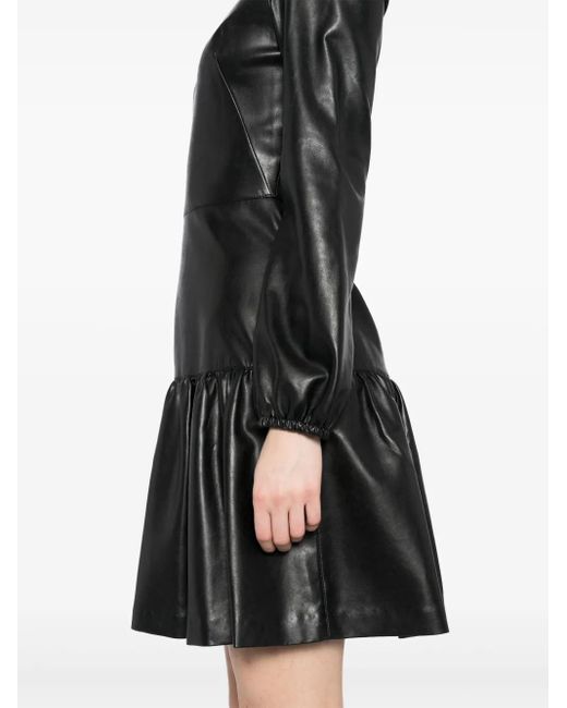 Ermanno Scervino Midi-Jurk Met Lange Mouwen in het Black