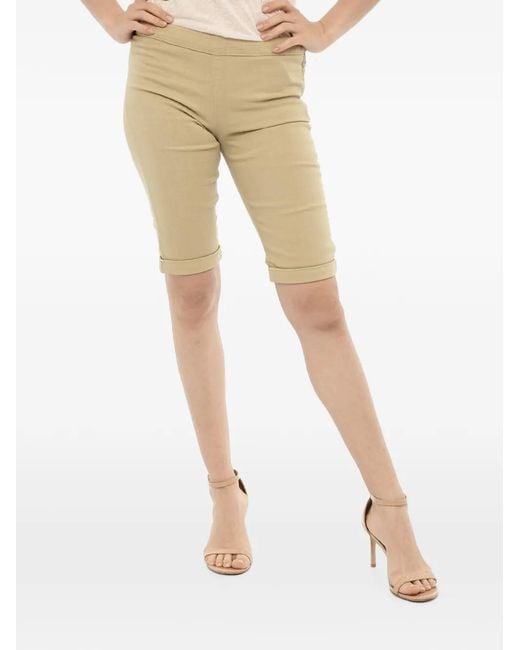 Woolrich Natural Turn-Up Hem Shorts