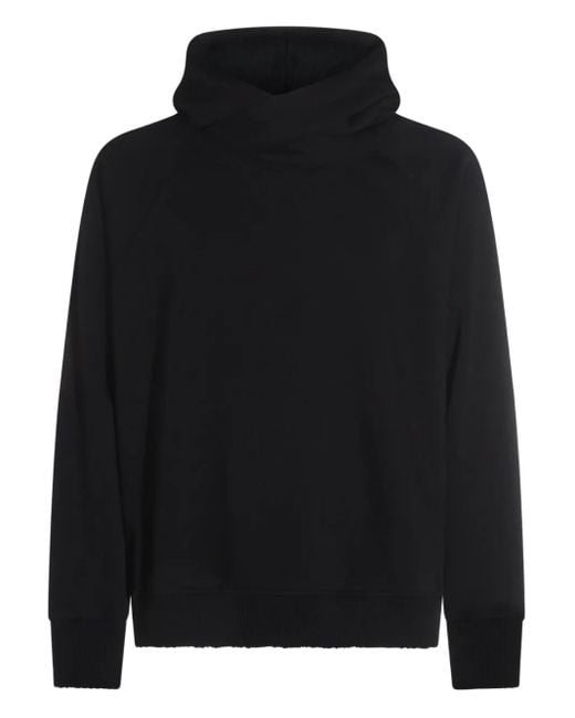 Thom Krom Hoodie mit dragierten Ärmeln in Black für Herren