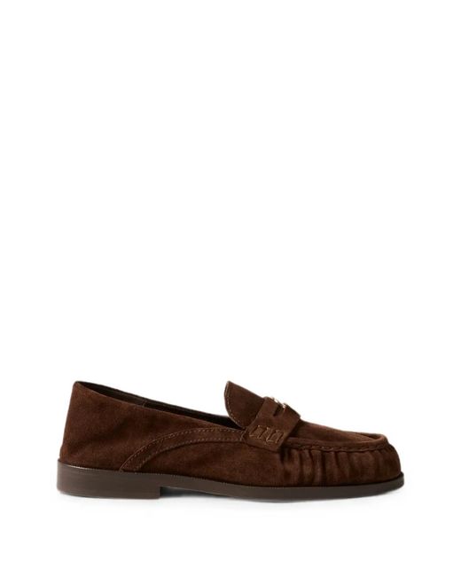 Claudie Pierlot Brown Chocolate Suede Loafers