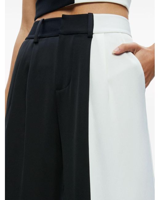 Pantaloni Pompey con design color-block di Alice + Olivia in Black
