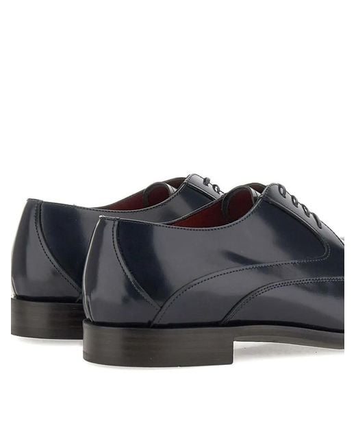 Duca Degli Abruzzi Blue Arsenal Leather Derby Shoes for men