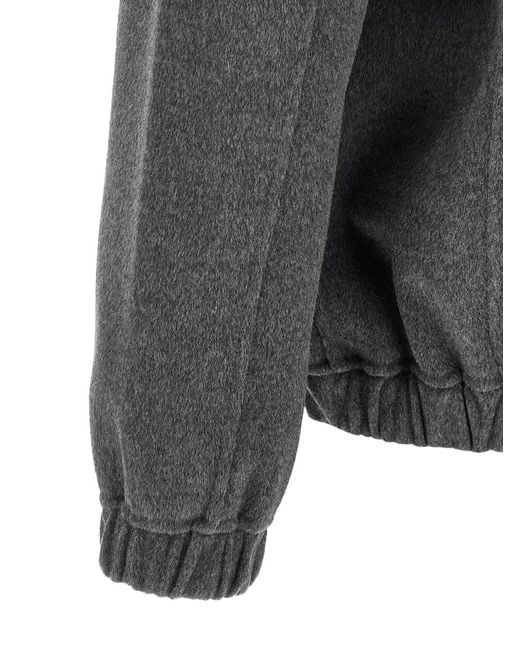 Giorgio Brato Gray Zip-Up Wool-Blend Jacket for men