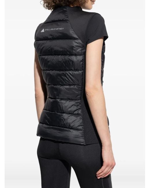 Chaleco con panel acolchado Adidas By Stella McCartney de color Black