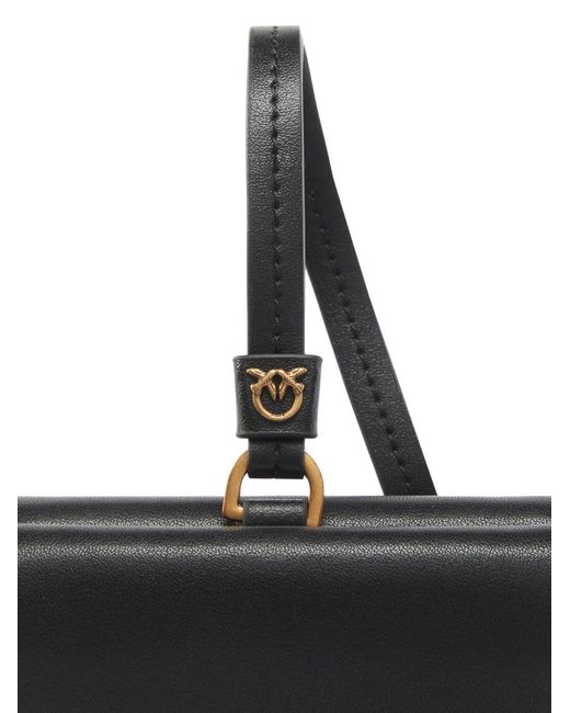 Pinko Black Wrist-Strap Tri-Fold Wallet