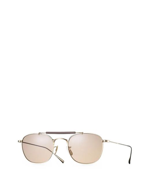 Eyevan 7285 Metallic Dazzling Pilot-Frame Sunglasses
