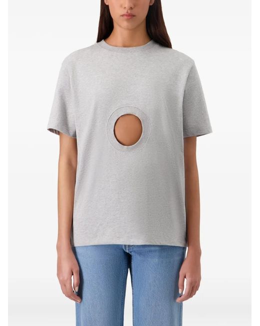 Coperni Gray T-Shirt Window À Ouverture Circulaire