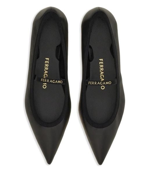 Ferragamo Black Ferragamo Flat Shoes