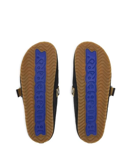 Clogs Urchin di Burberry in Black da Uomo