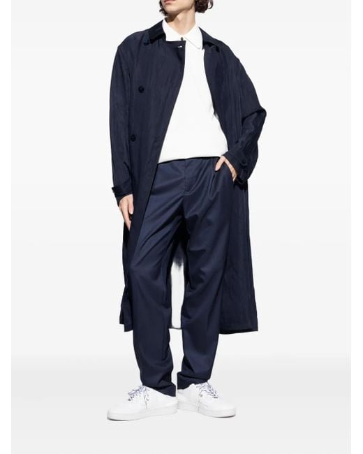 Lanvin White Clay Lace-Up Sneakers for men