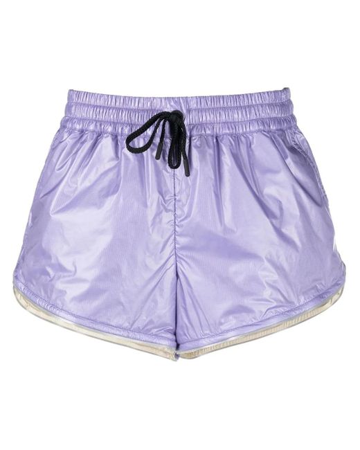 Moncler モンクレールグルノーブル ドローストリング トラックショーツ Purple