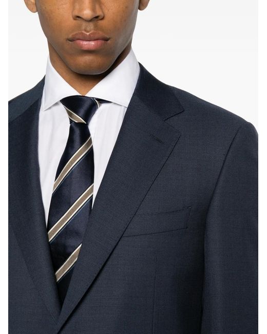 Canali Blue Costume À Simple Boutonnage for men