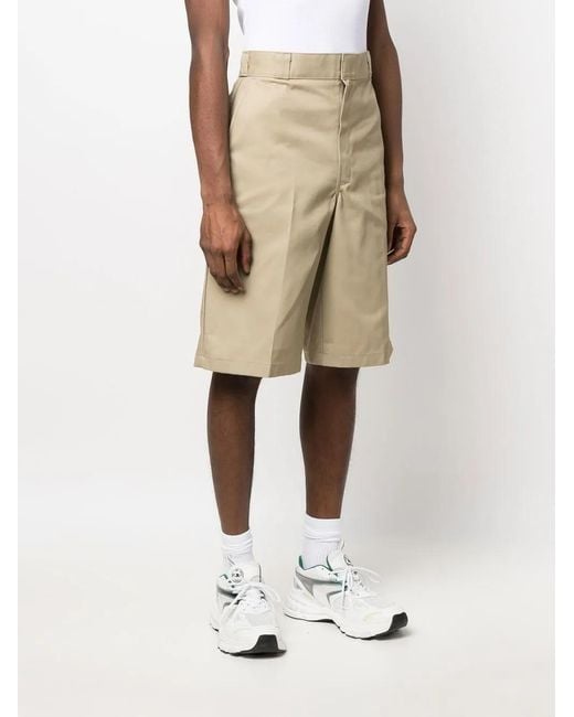 Dickies Natural Logo-Patch Bermuda Shorts for men