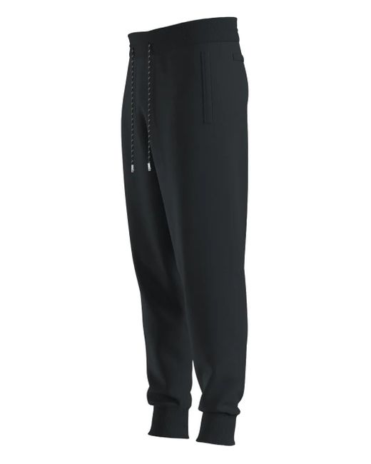 Boss Black Drawstring Cuffed Trousers for men