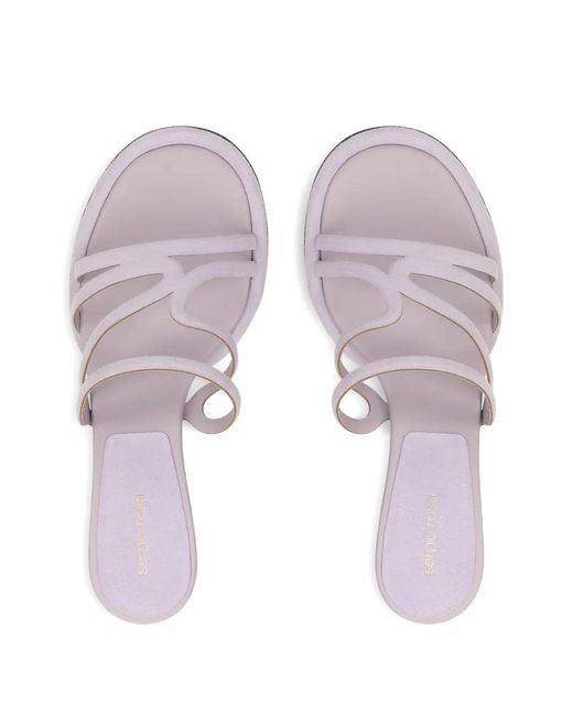 Sergio Rossi White Sonic Strappy Sandals