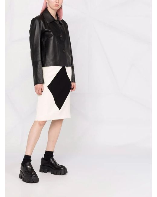 Arma Black Button-Up Leather Jacket