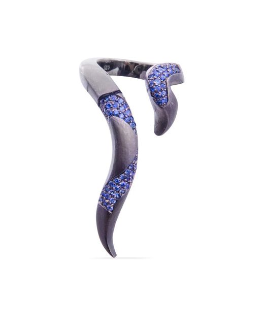 Gaelle Khouri Blue Le Mouvant Sculpted Ring
