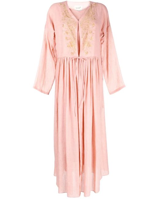 Robe-Caftan À Détails De Clous Bambah en coloris Pink