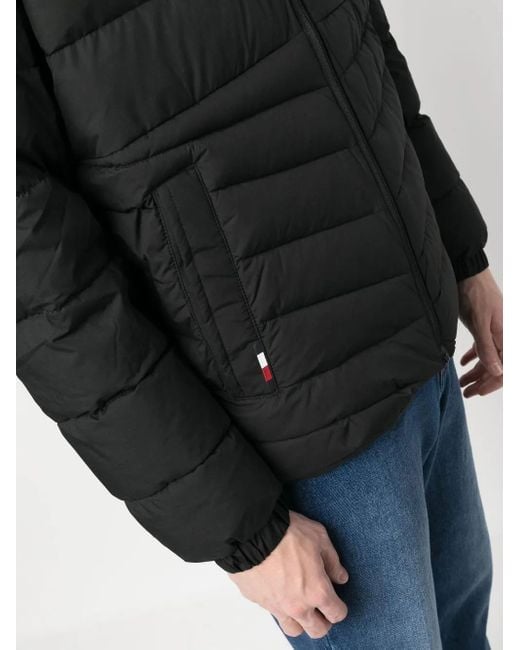 Tommy Hilfiger Gesteppte Jacke Mit Reißverschluss in Black für Herren