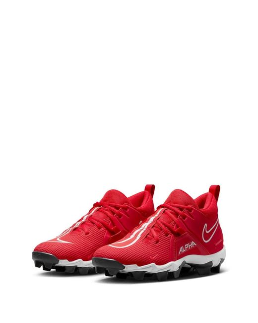 Nike Red Alpha Menace 3 Shark Soccer Shoes for men