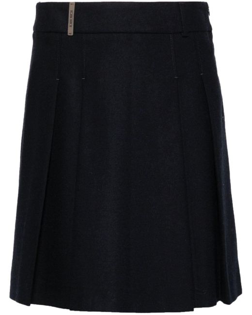 Black pleated mini skirt australia hot sale
