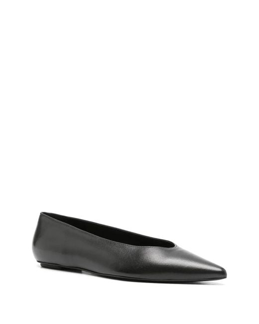 Stuart Weitzman Black Lina Flat Shoes