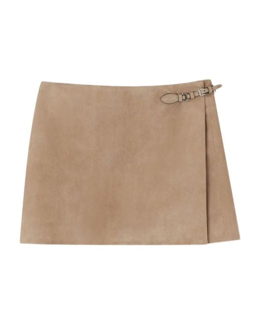 Ermanno Scervino バックル ラップスカート Natural