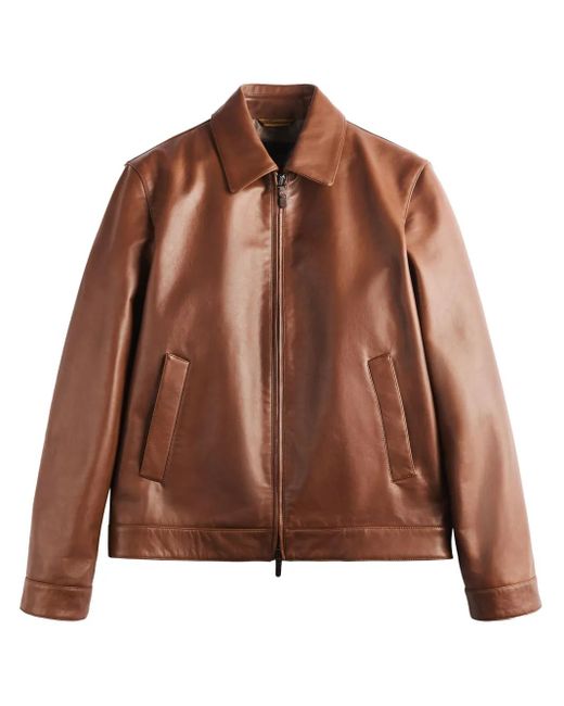 新品未使用 ohtoro Leather Shirt Jacket brown