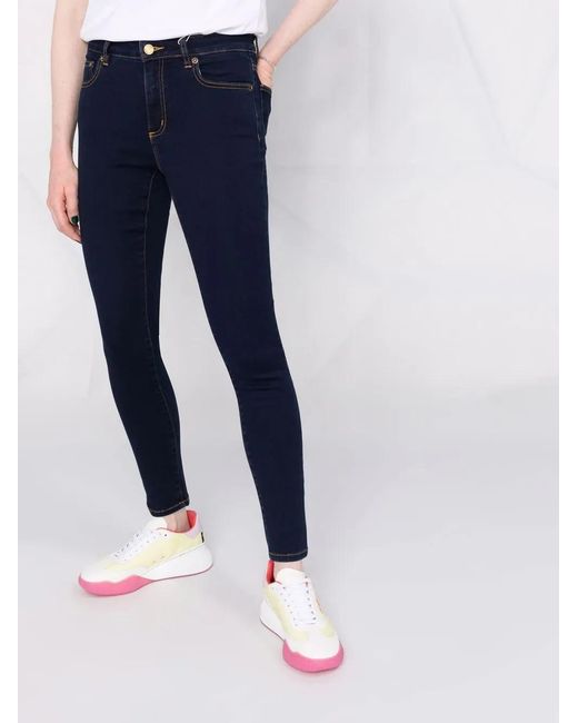 MICHAEL Michael Kors Blue Mid-Rise Skinny Jeans