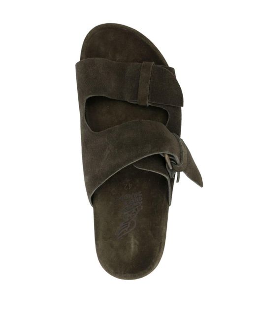 Ancient Greek Sandals Black Diogenis Crosta Shoes for men