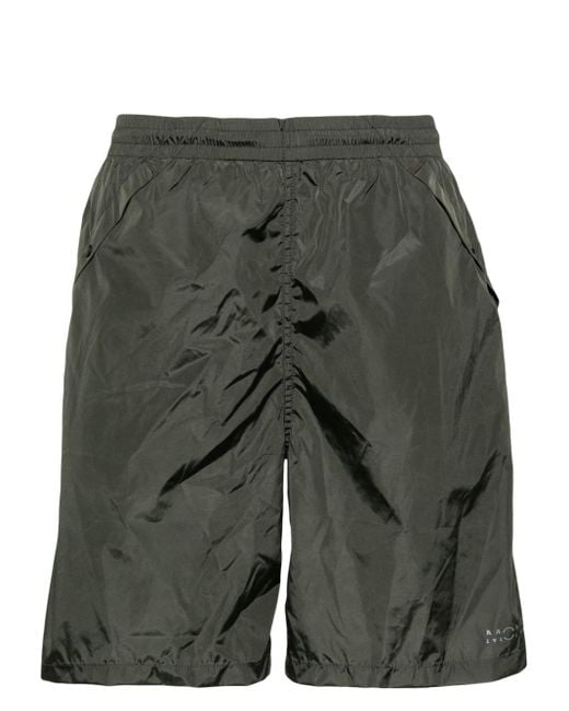 Moncler Gray Logo-appliqué Swim Shorts for men